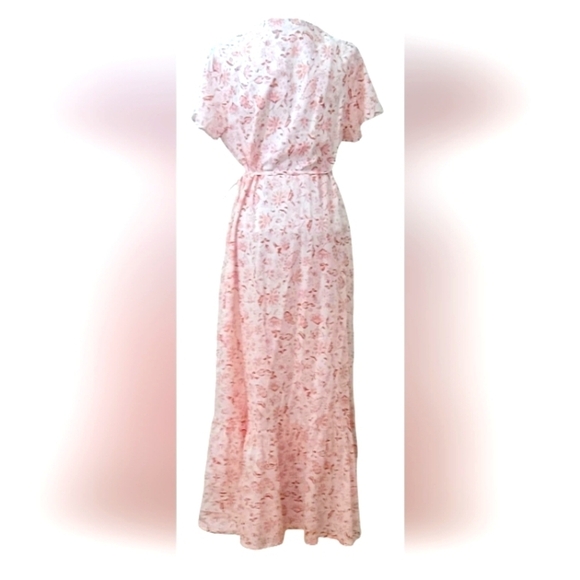 Bila Blush Floral High Low Dress - Picture 6 of 7